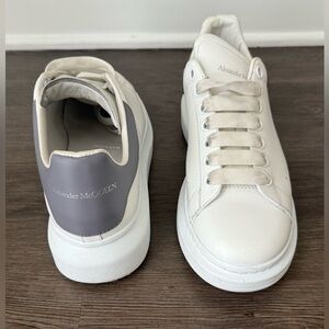 Alexander McQueen White and Gray Sneakers